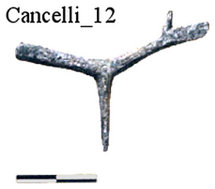 Figure A201: Schematic representation of an arm (inv. N. 637466; after Manca et al. 2014, 56 n. 39).