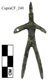 Figure A217: Highly schematic warrior figure (inv. N. A1748; by permission of the Polo Museale dellâUmbria).