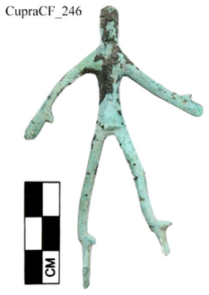 Figure A219: Schematic figure of a striding male (inv. N. 601918; by permission of the Soprintendenza ABAP dellâUmbria).