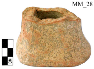 Figure A105: Base of terracotta head (inv. N. 232370; by permission of the Polo Museale dellâUmbria).