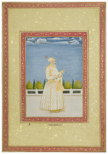 Figure 6.11: Burhan al-Mulk Saʿadat Khan Bahadur, from an album assembled for Polier, Delhi, 1776