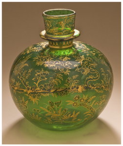Figure 6.14: Ḥuqqa base, gilded glass, probably Lucknow, c. 1775â1800