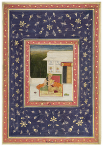 Figure 12.4: Amorous couple, from an album assembled for Polier in Awadh (Uttar Pradesh) or Delhi after 1188 (1774/75)