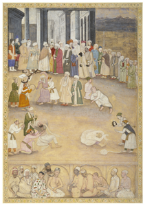 Figure 13.7: Khwaja Sahib and a gathering of mystics, attributed to Hunhar, Mughal court, c. 1655â1670