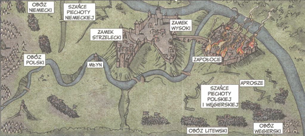 The view of Polatsk in the cartoon The 1579 Siege of Polatsk (OblÄżenie PoÅocka 1579) (2015)