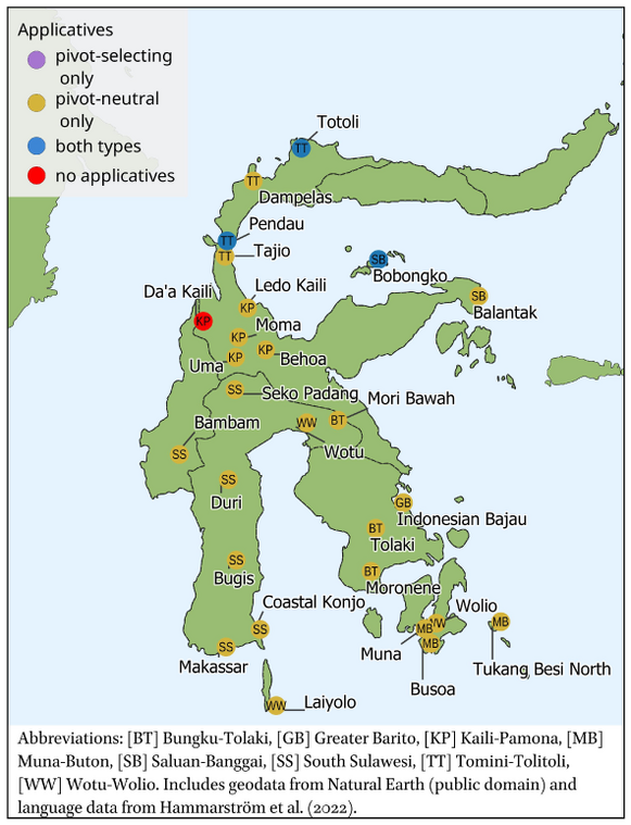 Map 10: Language overview for Sulawesi