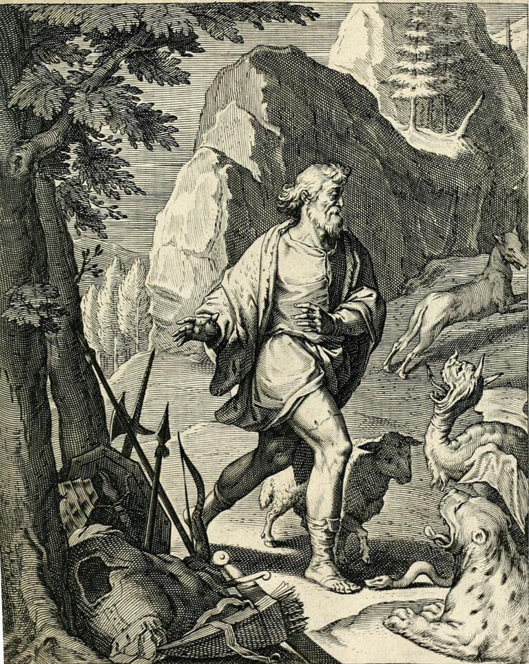 Vaenius, Emblemata Horatiana (1607). Engraving to emblem 33 (p. 73)