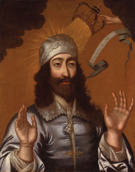 Anonymous, Charles I as Saint, late 17th century. Oil on canvas, 83.8 Ã 73.7 cm. National Portrait Gallery, London. Public domain
