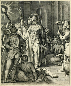 Vaenius, Emblemata Horatiana (1607). Engraving to emblem 22 (p. 51)