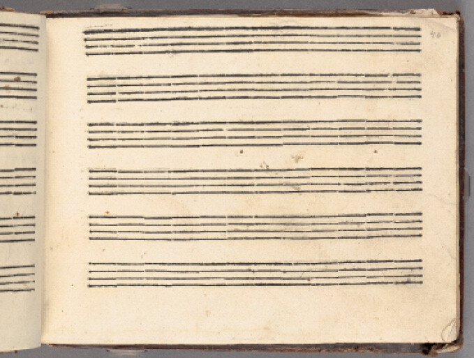 Printed staves in MS S 110
