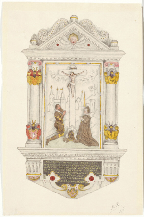Epitaph of Arvid Stålarm and Elin Fleming, commissioned to the Tenhola Church to honour the deceased Elin Fleming, is the first known epitaph in Finland, manifesting the devotion of the couple