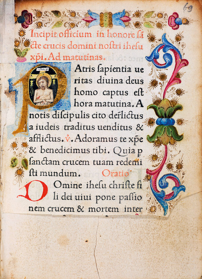 U 575 oct., possibly a war booty book from the Franciscan convent in Olomouc