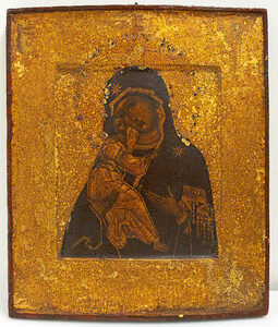 Madonna with child (‘Our Lady of Vladimir’), sixteenth century, Uppsala University Museum Gustavianum, UU 749. Probably one of the five Russian icons brought from Riga and mentioned on the inventory list, now held by Uppsala University