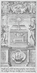 PaweÅ Mirowski, MÅotek duchowny w sercach ludzkich tor Chrystusów drelujÄ
cy (GdaÅsk: Friedrich David Rhete, 1656), f. T1r. Warsaw, Biblioteka Uniwersytecka, Sd.712.788