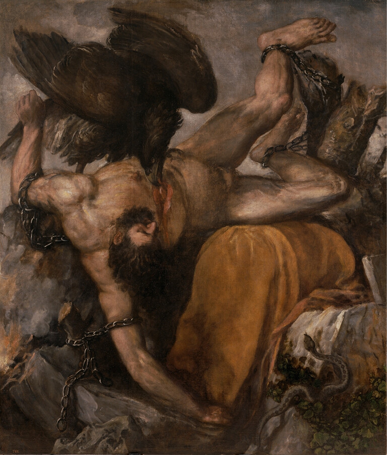 Titian, Tityus, ca. 1565, oil on canvas, 253 Ã 217 cm, Museo Nacional del Prado, P000427