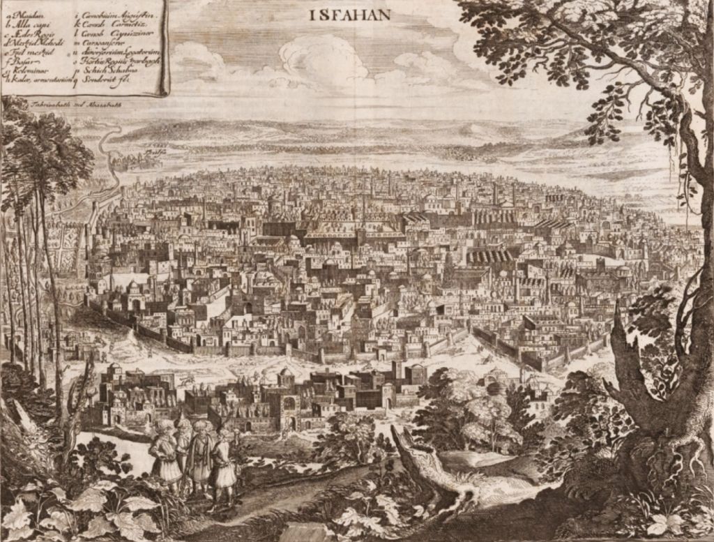 Isfahan, as seen by Adam Olearius in the 17th century.