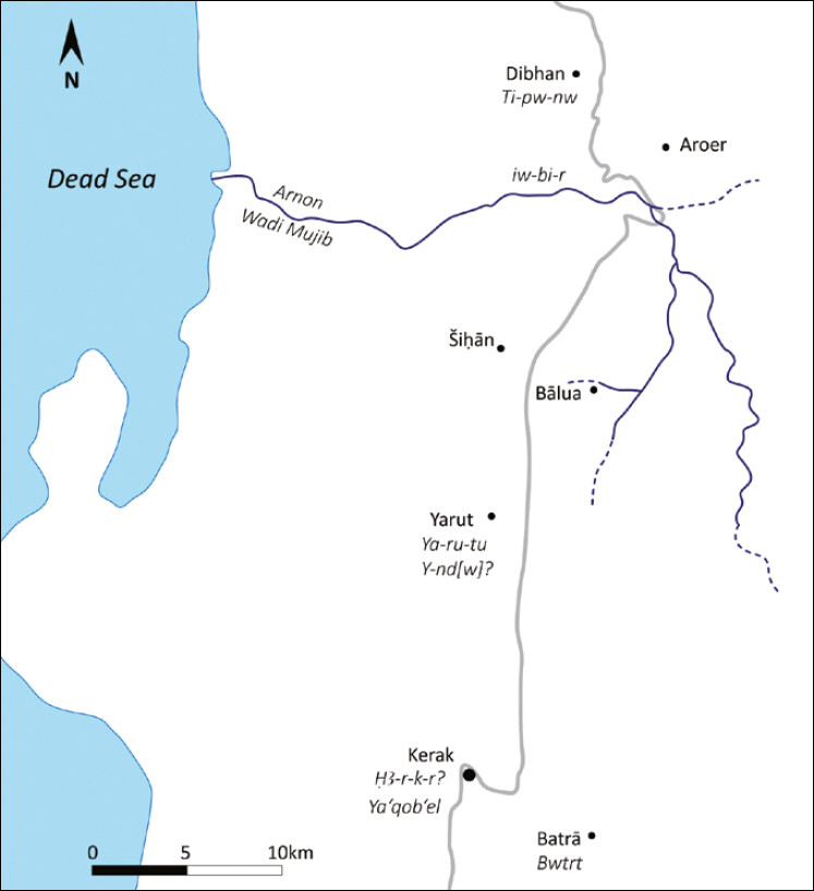 Possible itinerary of Thutmosis III