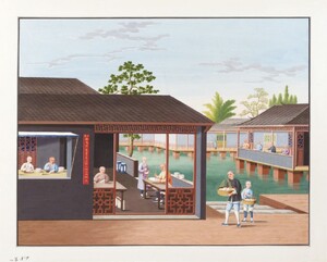 Painting and decorating porcelain in Guangzhou, eighteenth century