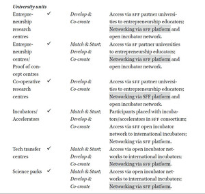 Mapping SFF entrepreneurial practices